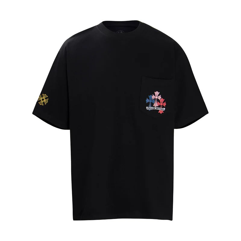Chrome Hearts New Multi Color Cross Cemetery T-shirts 6016